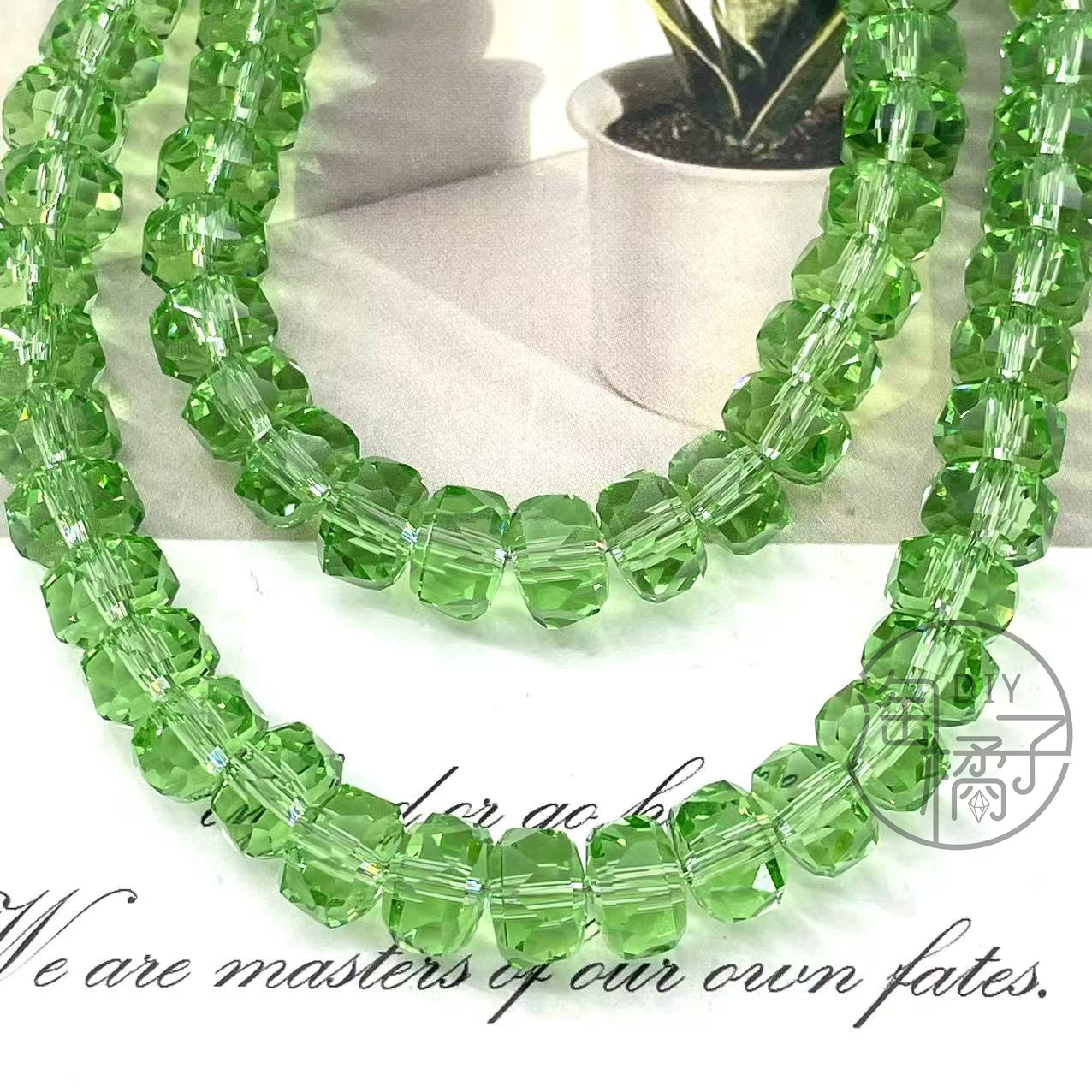 8mm Rainbow Wheel Jingjing Diy Jewelry Este embrión Vidrio Cristal Jewelry Pulsera Collar Moda Jewelry Accesorios dispersos