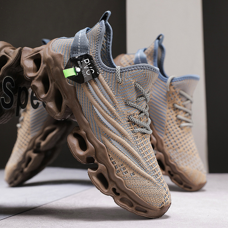 Los zapatos de hombre se pueden usar en todas las estaciones. La nueva tendencia de punta redonda versátil transpirable con cordones.