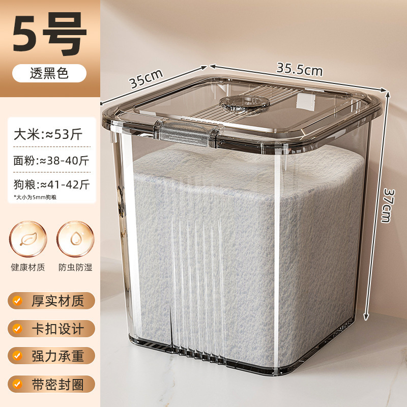 Màu đen trong suốt 25kg - không có bánh xe
