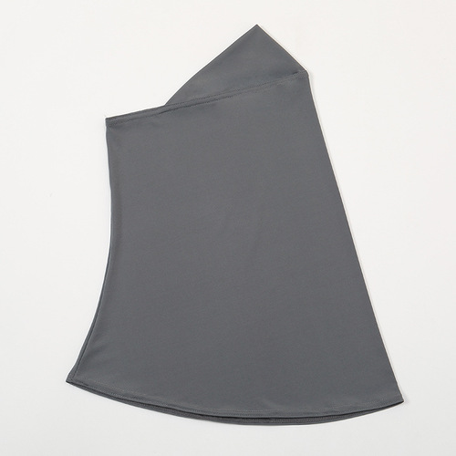 Cross-border new style convenient headscarf long neck solid color base cap small hat foreign trade single color crystal linen base hat for women