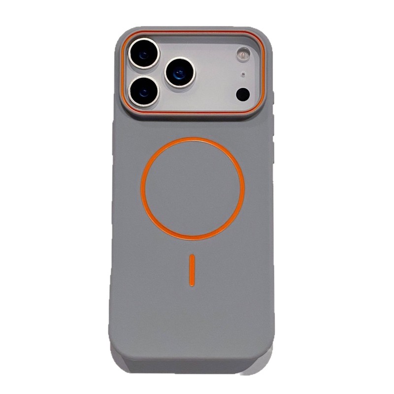适用17Promax磨砂肤感强磁手机壳iPhone16Pro细圈TPU防摔防滑保护|undefined