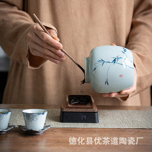 Tea weighing electronic tea weighing tea special electronic scale mini gram scale weighing tea tea lotus tea set tea set