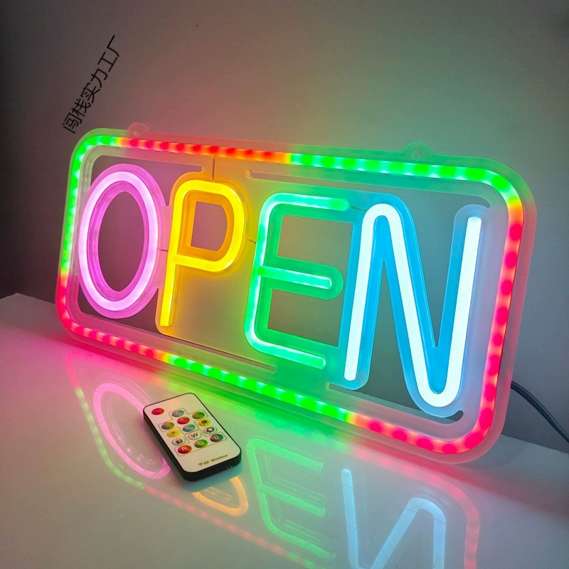LED неон удалённое управление модель Открытое светящееся письмо бизнес-светильник яркая реклама