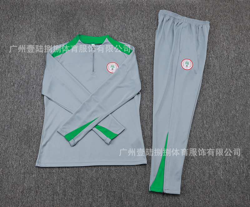 2526新款足球服巴黎皇马阿森纳拜仁长袖半拉训练服一件批发|undefined