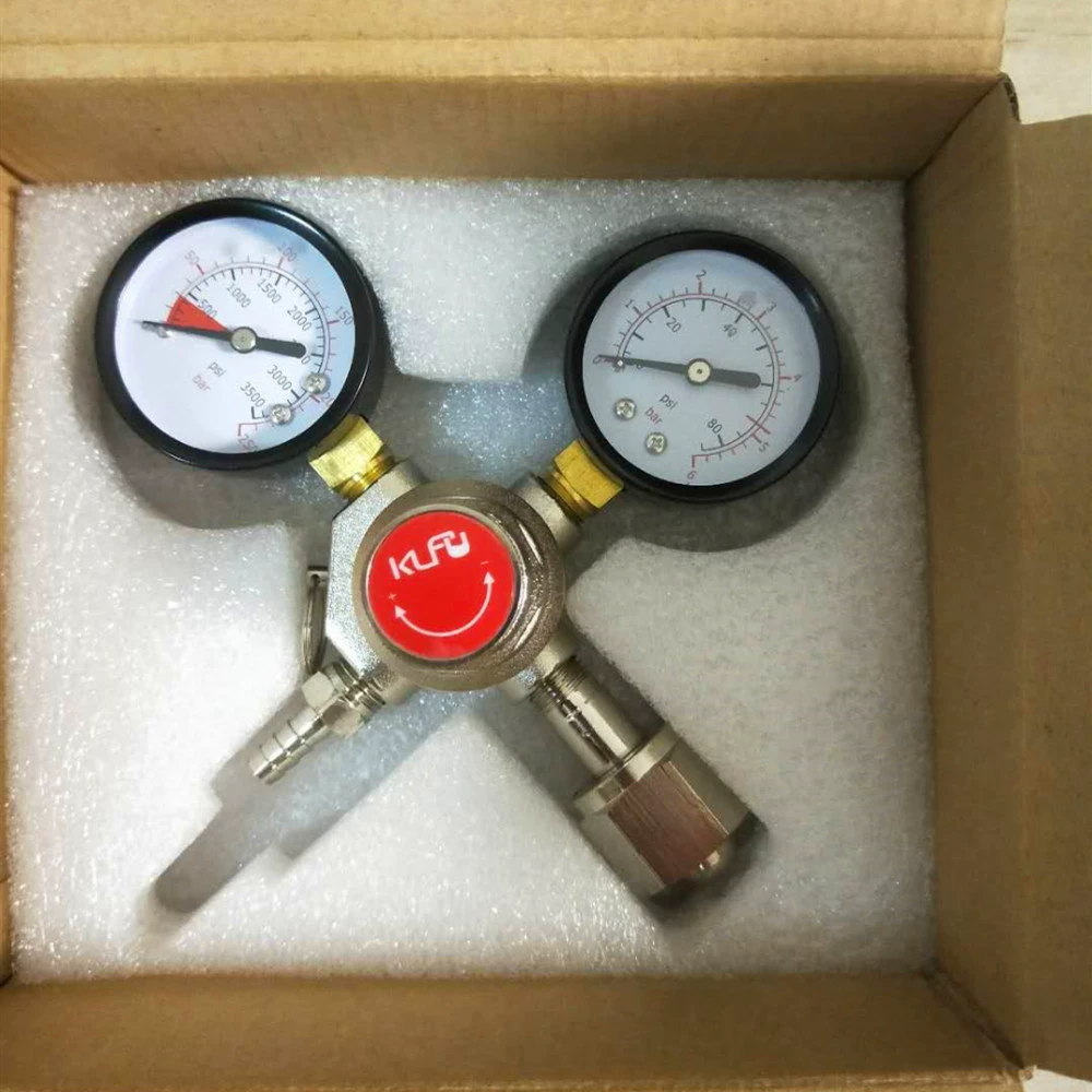 Машина для разливного пива, резервуар для хранения вина, машина для пива, счетчик углекислого газа, редуктор давления, манометр, регулировка газового баллона, клапан счетчика газа