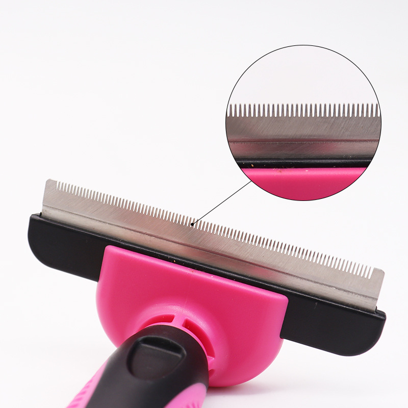 Amazon PET depilación limpieza suministros perro depilación diente denso peine desmontable gato belleza peine al por mayor