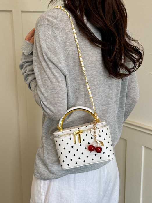 Bolso para mujeres 2026 nueva popular onda punto caja de mano bolso cuadrado de alta calidad sensación ligera de lujo cadena de moda bolso de mano