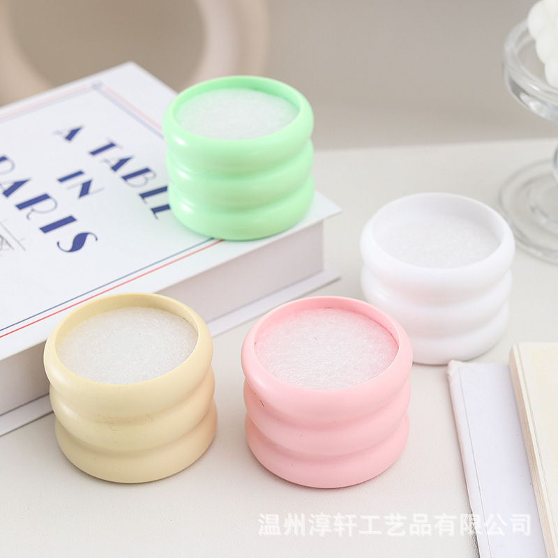 塑料小花盆毛线钩织加厚扭扭棒盆栽迷你手工小花瓶车载摆件工厂批|undefined