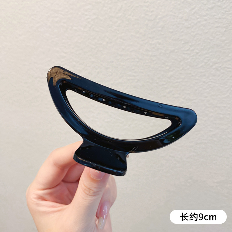 Horquilla de temperamento elegante francés, pinza de tiburón de acrílico para mujer, pinza de agarre grande, accesorios para el cabello, horquilla de sensación de alta calidad al por mayor