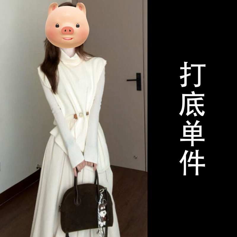 秋季穿搭一整套高领毛衣长袖连衣裙子巨好看套装女秋冬2025新款|undefined