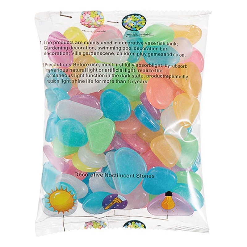 2 см Искусственный светящийся камень аквариум озеленение светящийся камень смола пластиковая галька производители флуоресцентных камней