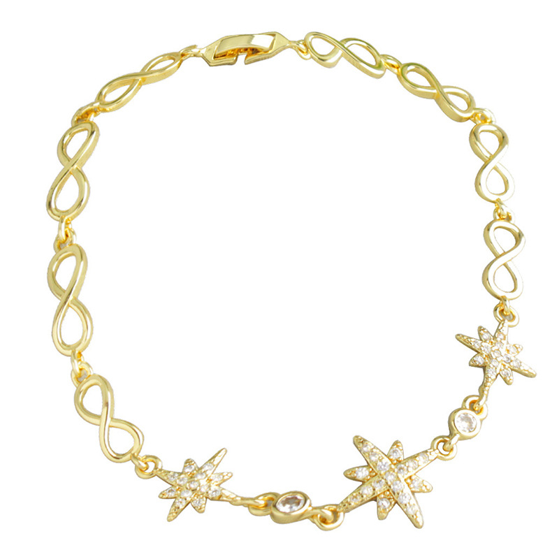 Japanisches und koreanisches Instagram-modisches Perlenarmband, einzigartiges Design, achteckiges Sternarmband, einzigartiger Trend, Armband im kalten Stil_voghion.com