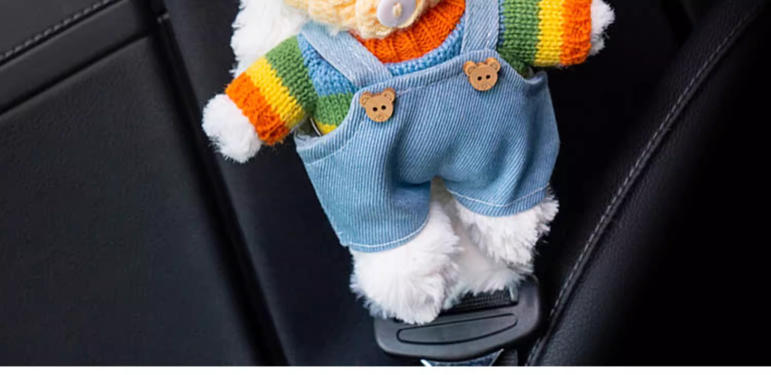 Fairy Rabbit Car Safety Belt Protective Cover Anti-Neck High-Level Girl's Cute Plush Doll Car Shoulder Cover