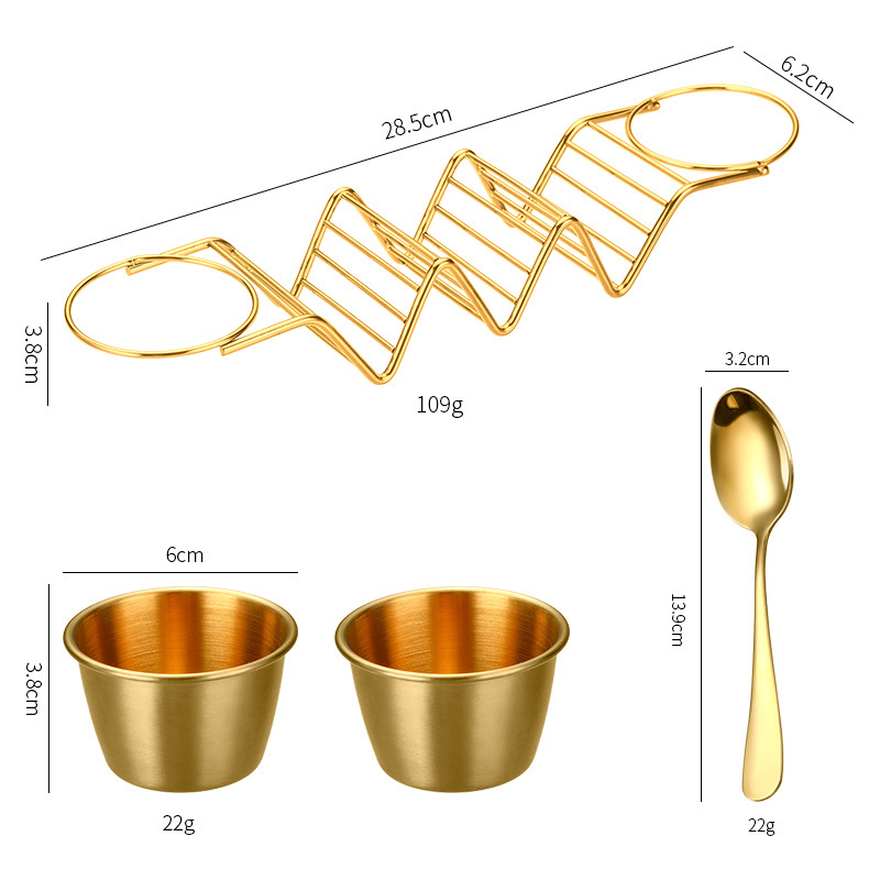 Transfronterizo en la acción de acero inoxidable mexicana Pancake rack taco titular rollo rack con salsa taza de maíz rollo rack