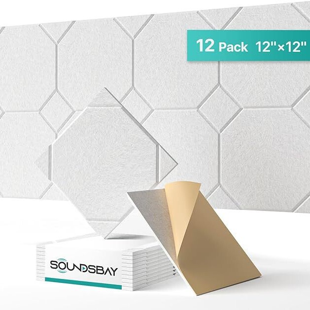 Cross-Border Wholesale Polyester Fiber Sound-Absorbing Panels Creative Acoustic Panels Soundproof Panels Self-Adhesive Felt Panels Wall Stickers Decoration