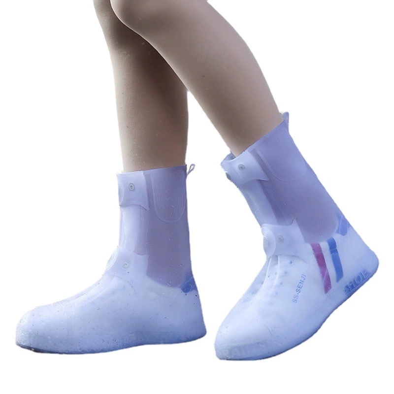 Литье под давлением средней высоты трубок от дождя водонепроницаемые непромокаемые дождевики противоскользящие утолщенные износостойкие мужские и женские резиновые сапоги, двубортные силиконовые сапоги