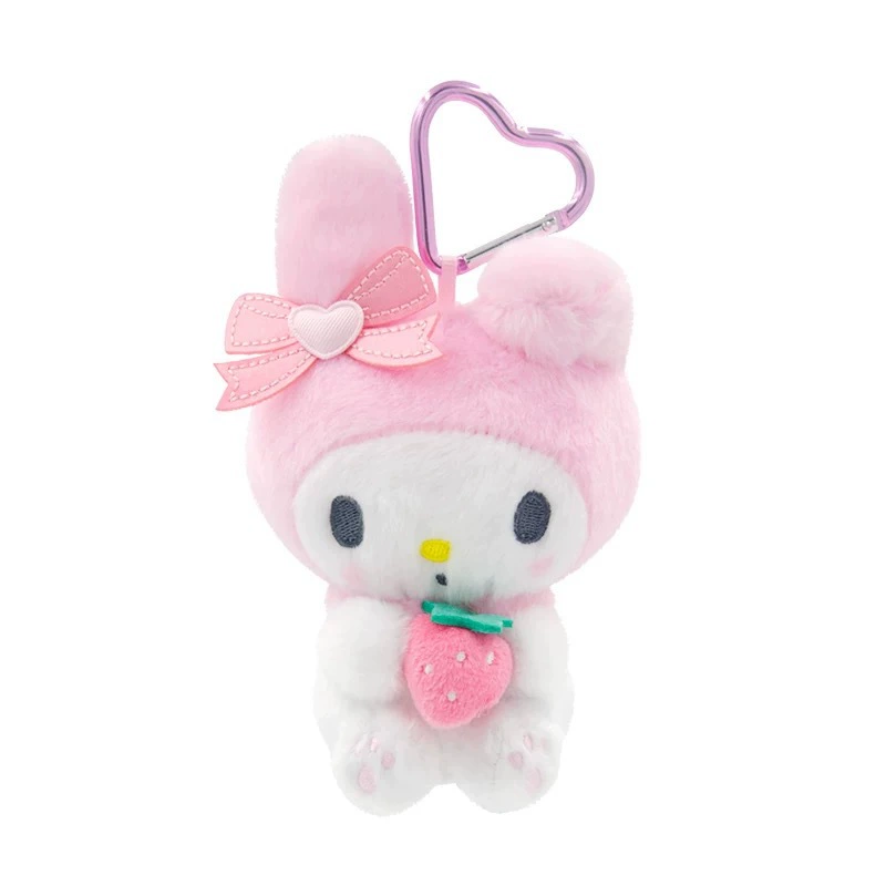Плюшевый кулон Sanrio Hello Kitty, лицензионный талисман для сумки, плюшевый брелок, случайный цвет