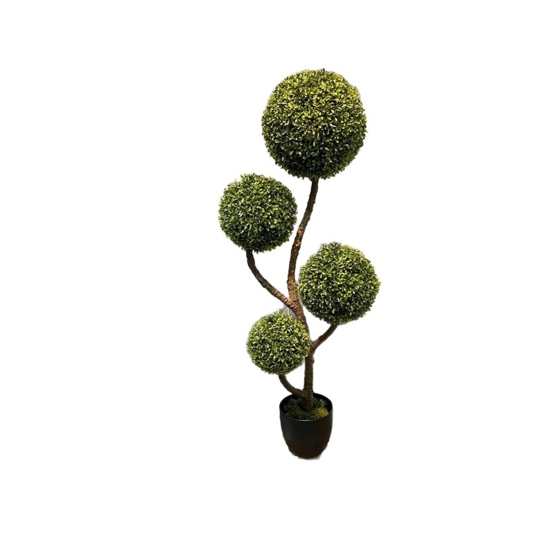 仿真绿植球形植物高度轻奢落地盆栽米兰球假树摆件装饰|undefined