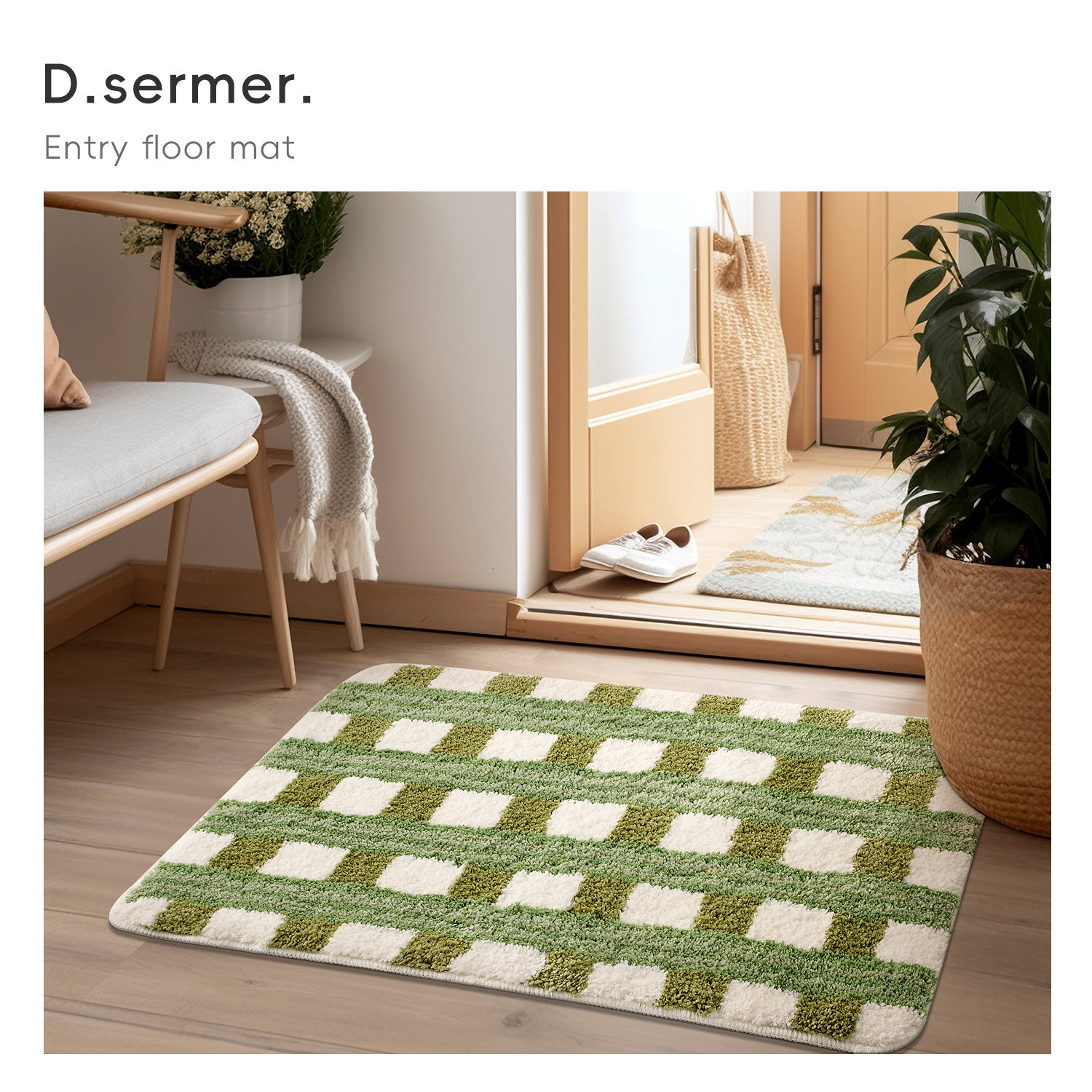 Fuente de fábrica de dibujos animados alfombra antideslizante puerta de entrada alfombra de puerta sucia alfombra alfombra de baño alfombra doméstica alfombra de floquete