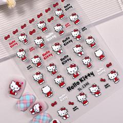 可爱KT猫美甲贴纸5D浮雕立体卡通hellokitty猫指甲贴纸饰品 SL款