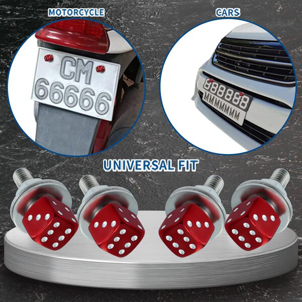 Dice brand car license plate screw fastener set car license plate…
