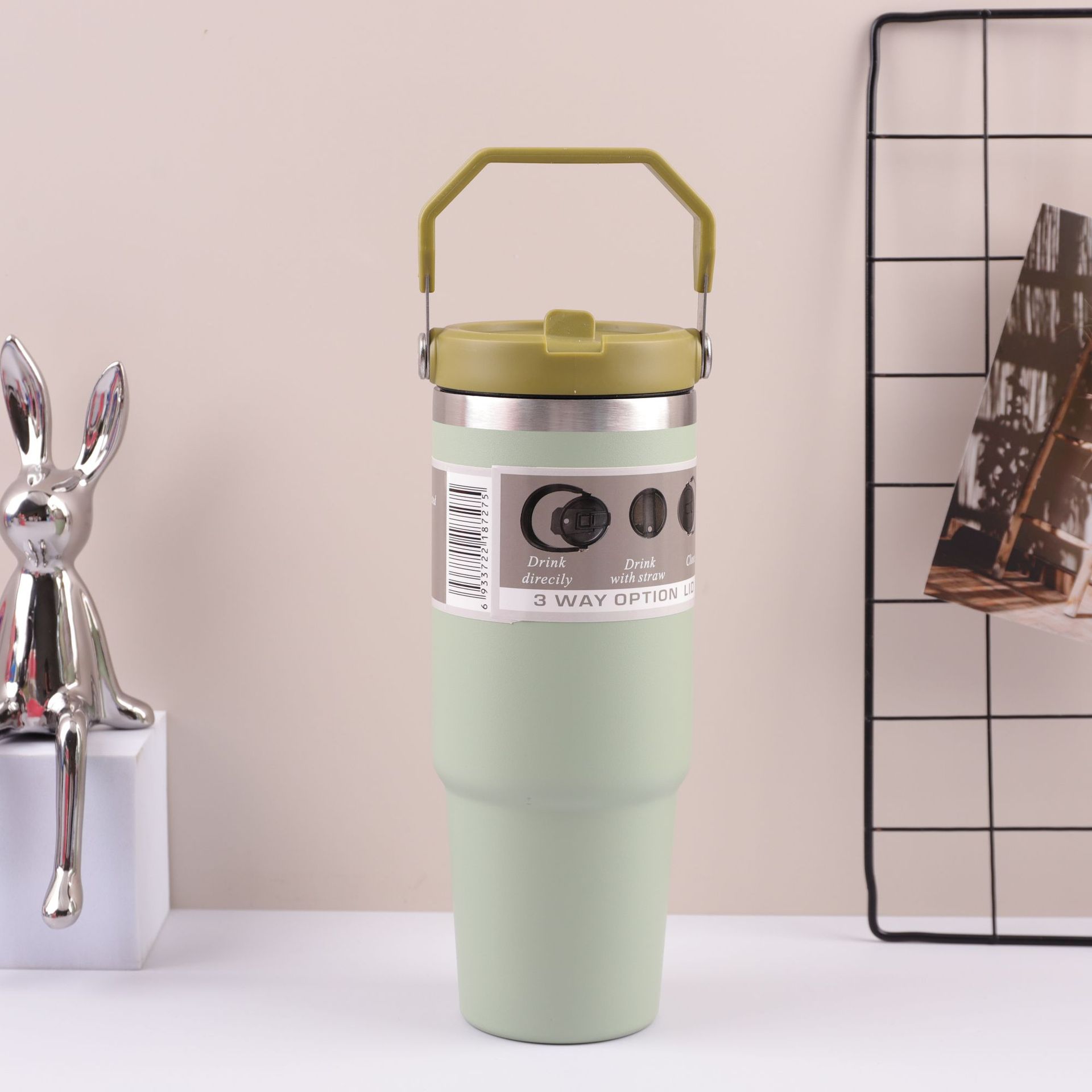 30o el Sudeste Asiático popular portátil coche taza 304 taza de vacío de acero inoxidable olla de viaje taza de helado portátil de mantenimiento en frío