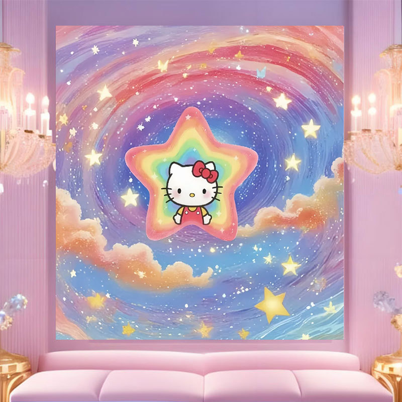 20 * 20 Crazy Zoo City pintura digital a mano diy dibujos animados pintura a mano Judith Decoration