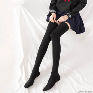 Winter stockings fleece-lined thickened snow socks anti-hook silk thickened warm stockings floor knee-high snow socks