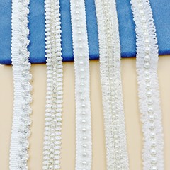 メーカーの人気のある小香風釘珠レースdiy服装補助材料靴帽飾りカーテン辺真珠バーコード