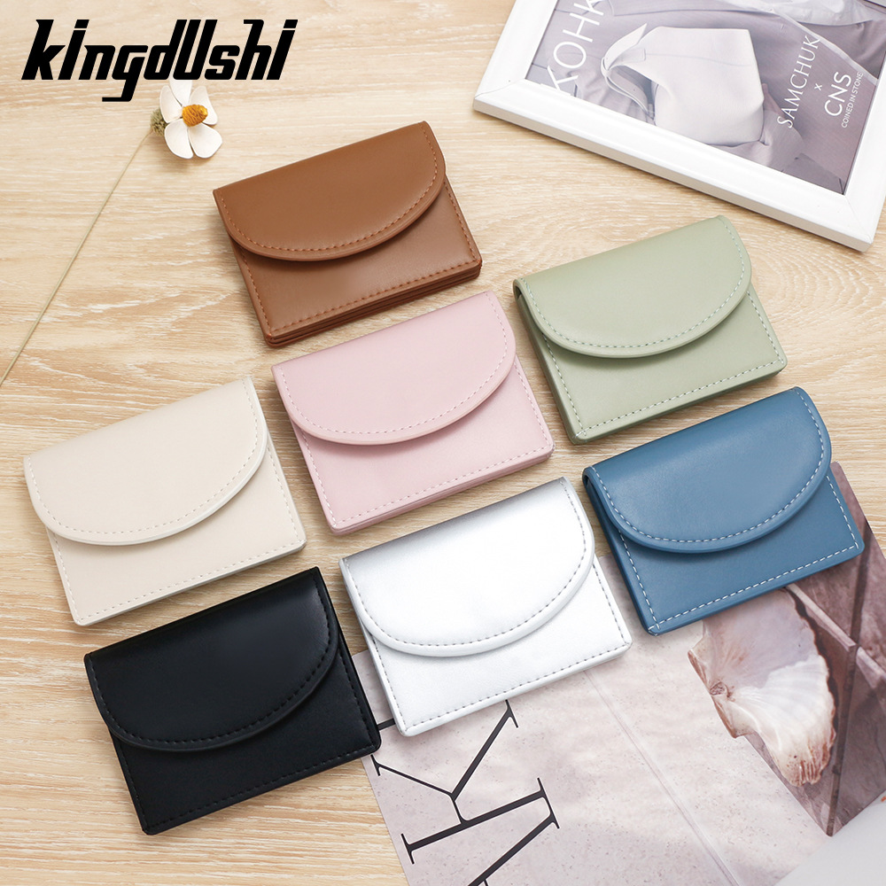 Nuevo bolso de tarjeta para mujer Versión coreana del bolso de tarjeta de color sólido simple para niñas Monedero transfronterizo pequeño y simple al por mayor