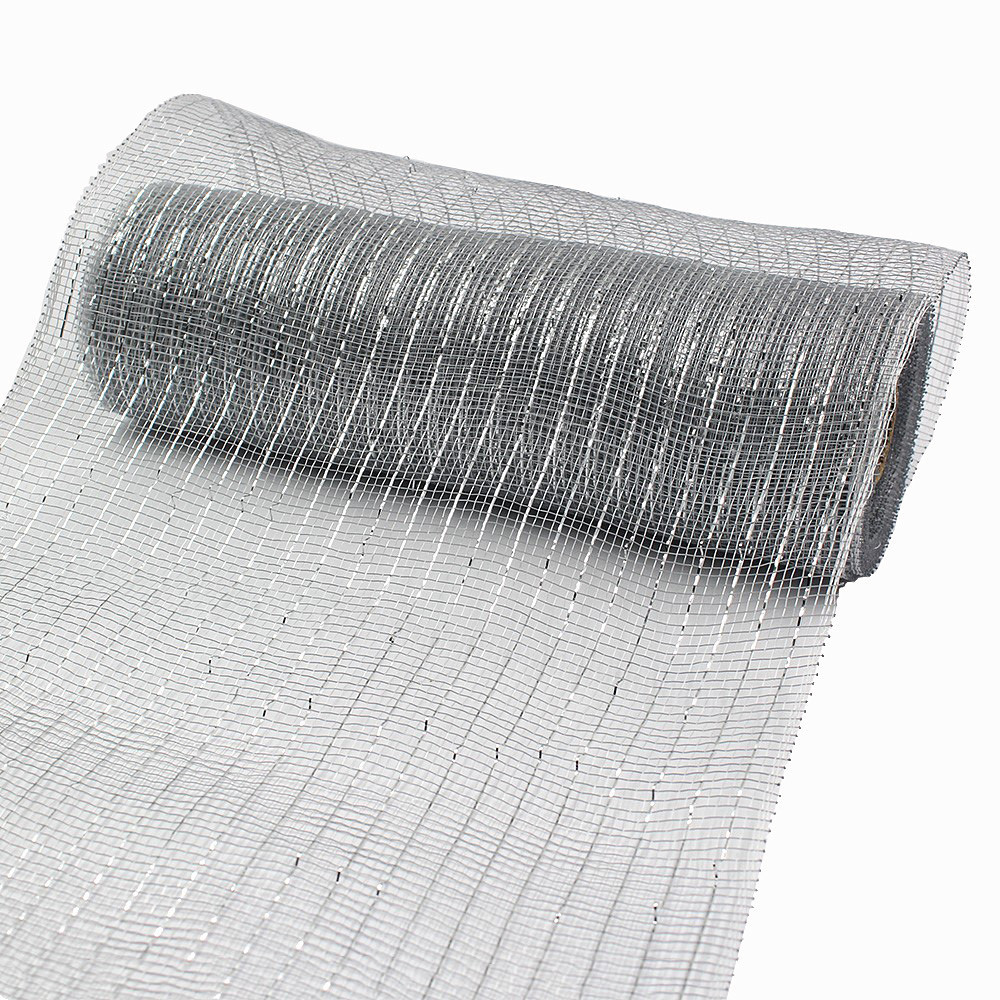 En stock al por mayor borde parrilla PP malla Navidad guirnalda haciendo guirnalda material decorativo malla Halloween