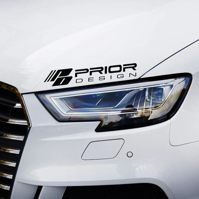 PD PRIOR DESIGN汽车保险杠贴纸反光赛车大灯眉贴花汽车车窗乙烯