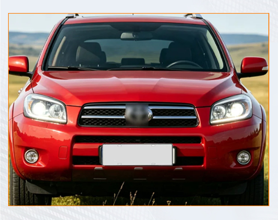Compatible with Toyota RAV4 headlight assembly 09-12 models, Rongfang LED modified lights, dual lens car daytime running lights and turn signals
