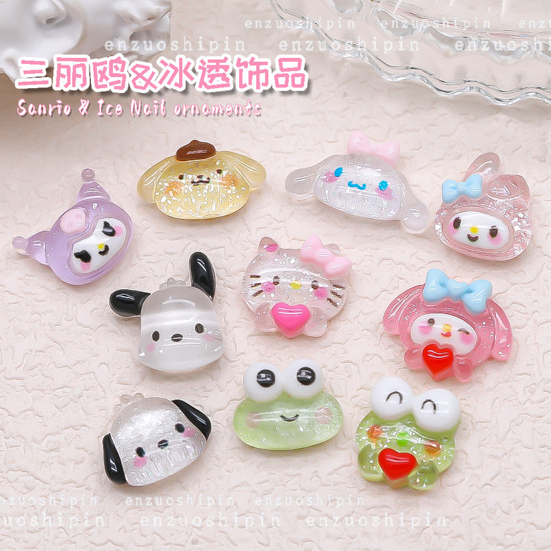 Nail Art Cyber Celebrity Cartoon Jewelry Sanrio Handmade Painted Resin Diamond Cute Kulomi Pacha Dog Accessories Nail Art Cyber Celebrity Cartoon Jewelry Sanrio Handmade Painted Resin Diamond Cute Kulomi Pacha Dog Accessories