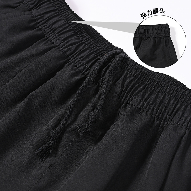 Pantalones cortos deportivos de secado rápido para mujer estilo delgado de verano 2025 nuevos pantalones de playa de pierna ancha sueltos simples y casuales