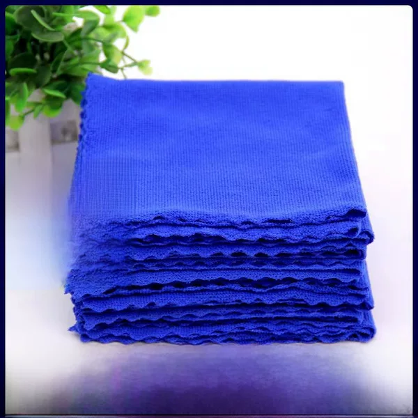 Microfiber Trim Lace Square Towel E-Commerce Gift Towel Car Towel Blue Towel Taobao Gift Gift