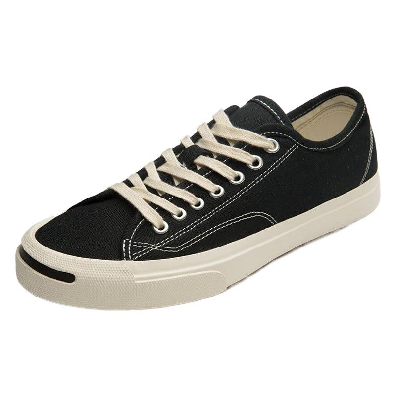 Парусиновые туфли с открытой улыбкой, женские летние новые туфли, универсальные повседневные туфли на плоской подошве, черные настольные туфли для маленьких пар