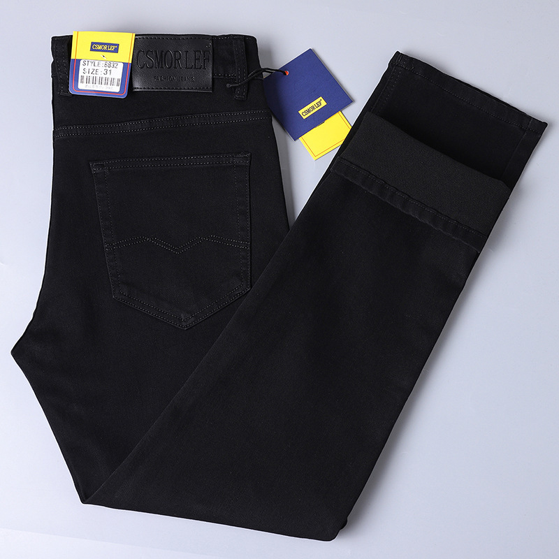 Big brand export foreign trade cut label men's clothing genuine goods clearance light luxury cattle original tail jeans men's pants thin tail order