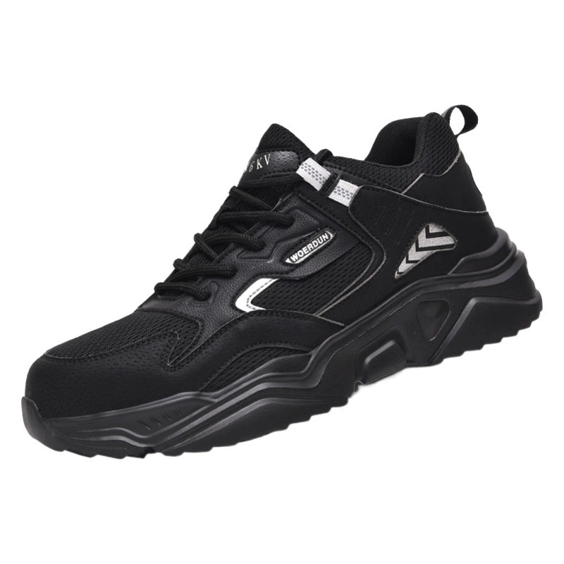 Защитная обувь Four Seasons со стальным носком, Мужская защитная обувь с защитой от ударов и пирсинга, легкая дышащая летняя утепленная рабочая обувь на мягкой подошве