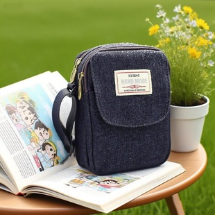 New 2022 New Printed Canvas Shoulder Crossbody Mobile Phone Bag Large Capacity Fashionable Women's Bag Free Shipping over 200