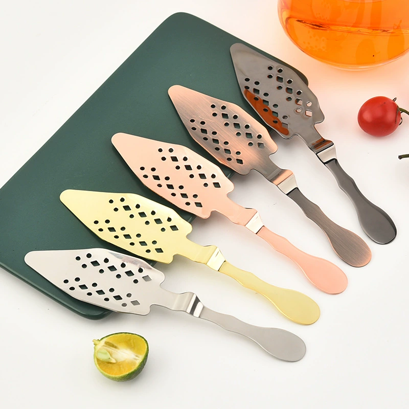 Нержавеющая сталь 304 горькая полынь винная ложка квадратный сахарный дуршлаг Чистый фильтр лоток для льда горькая эссенция фильтр ложка ситечко трансграничное