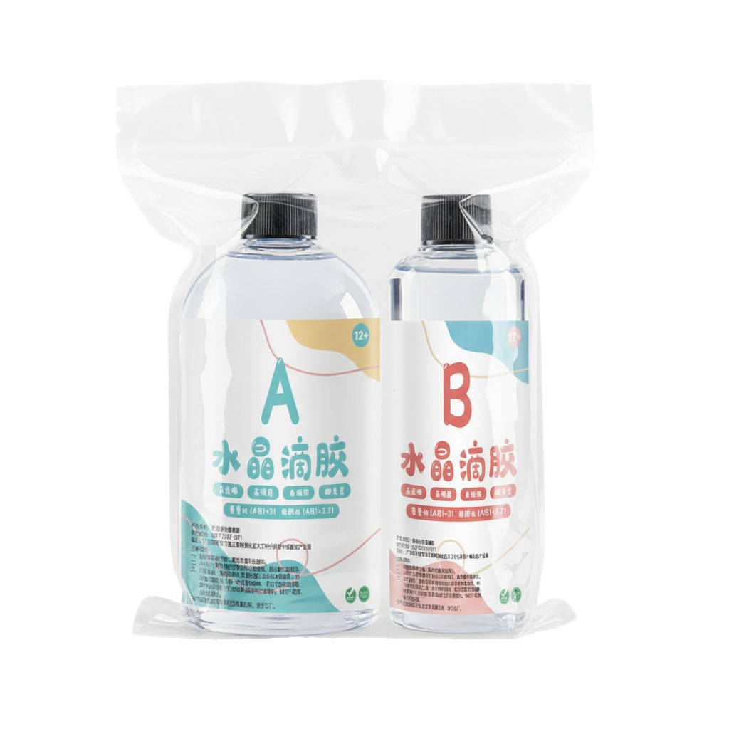 Resina epoxi de alta transparencia 3:1, resina cristalina autoadhesiva, resistente al amarilleo, para manualidades de mahjong, pegamento epoxi AB