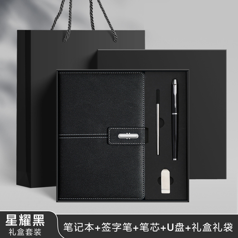 Caja de regalo de notebook A5 de negocios logotipo personalizado de alto nivel Lincoln botón de cuaderno de notas subcuaderno de eventos regalos image 9