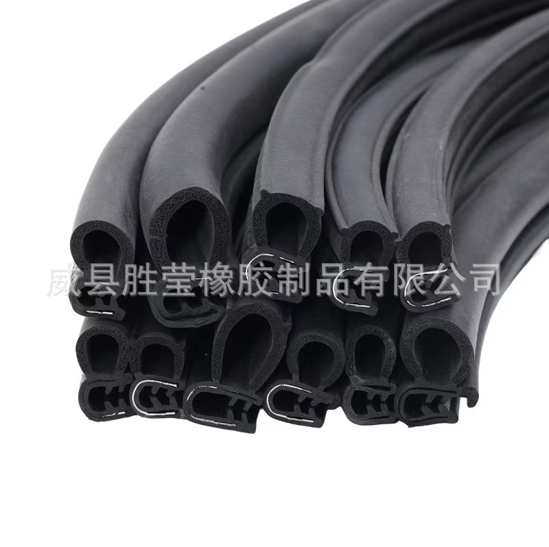 Customized EPDM rubber sealing strip for cars, composite side foam car door, electrical box, cabinet, cassette-type sealant