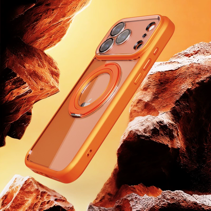 Чехол для телефона (Apple) серии iPhone 13–17, 360° вращающаяся магнитная подставка, съемная линза камеры