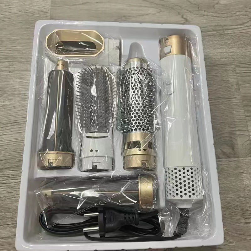 アマゾン越境販売 ヘアアイロン 五in一 ホットエアブラシ ヘアドライヤー ヘアアイロン ストレートヘアブラシ ヘアドライヤー 自動吸収機能付き|undefined