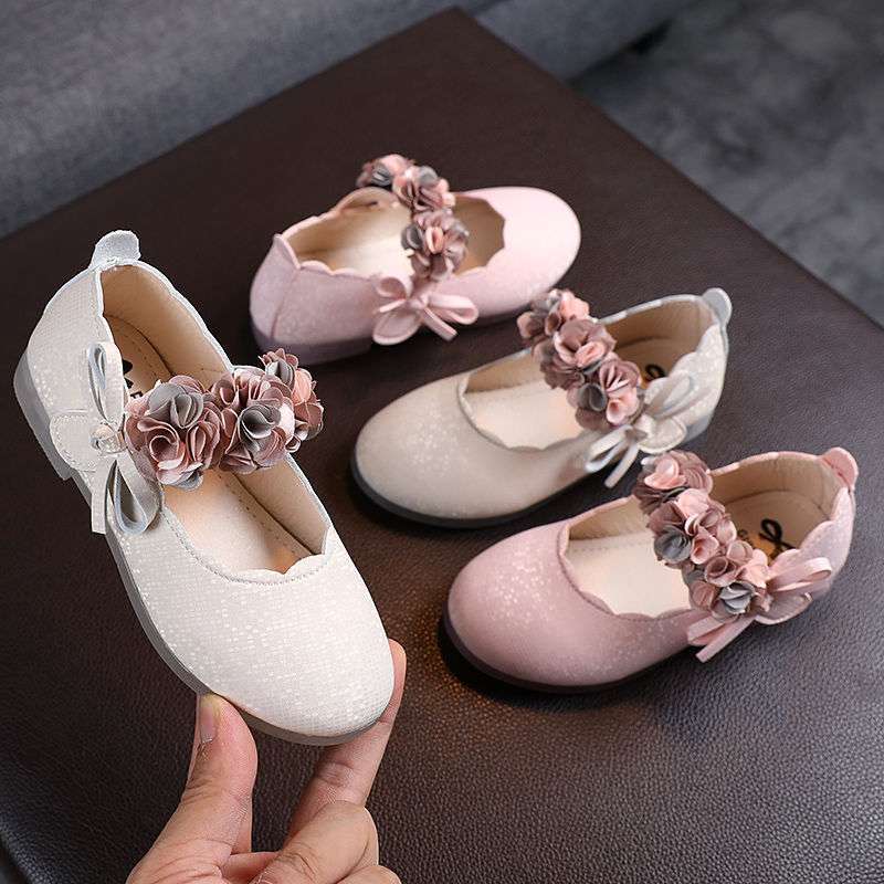 Spring and Autumn Girls' Leather Shoes, Kidsren's Leather Shoes, Little Girls' Princess Shoes, Korean Style Fashion Shoes, Small and Medium-Sized Kidsren's Dance Shoes