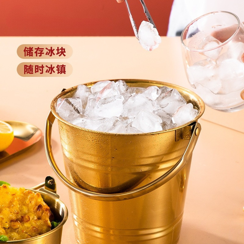 网红冰块桶家用不锈钢冰桶酒吧香槟啤酒红酒店用品小食桶商用|undefined