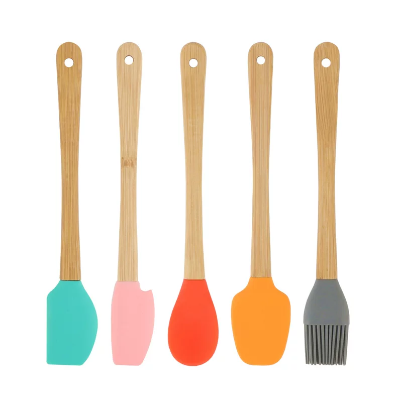 (Cross-border trading), small set, children's silicone scraper, kitchen, kitchenware, 5 pieces