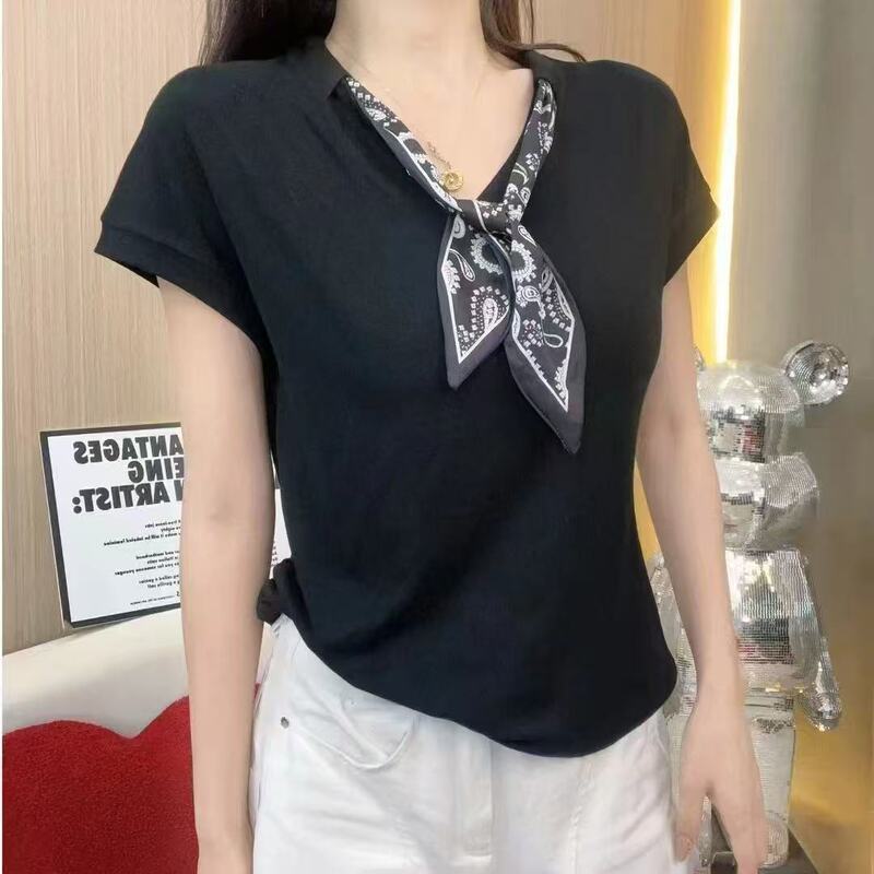 新しいシルクスカーフフレンチカシューフラワーストリーマー女性の多用途装飾スカーフネクタイヘアロング両面スカーフ|undefined